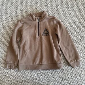 Reebok Brown Kids quarter zip Sweater